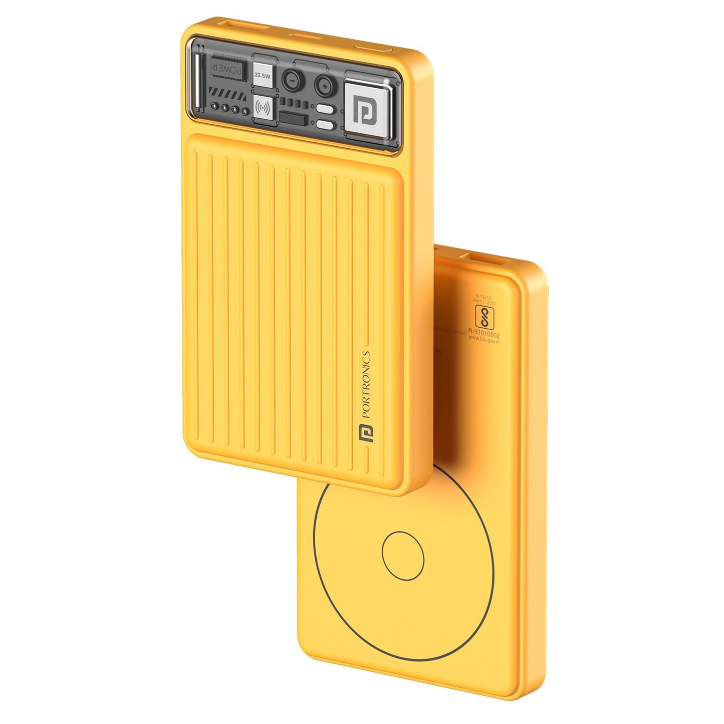 Portronics Luxcell Wireless Mini 10k 10000mAh 15W Magnetic Wireless Fast Charging Nano Power Bank