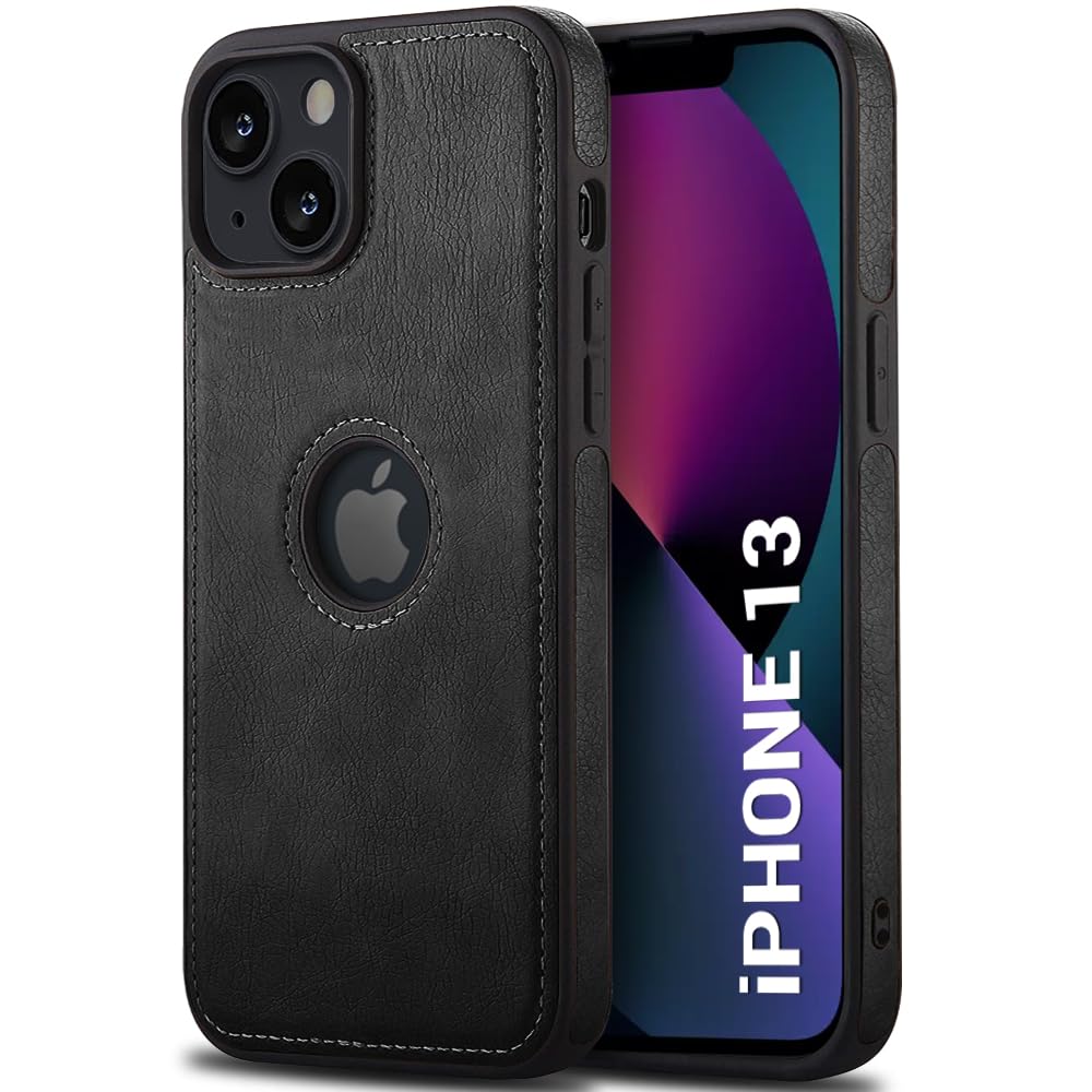 Leather Finish iPhone 13 Back Cover Case