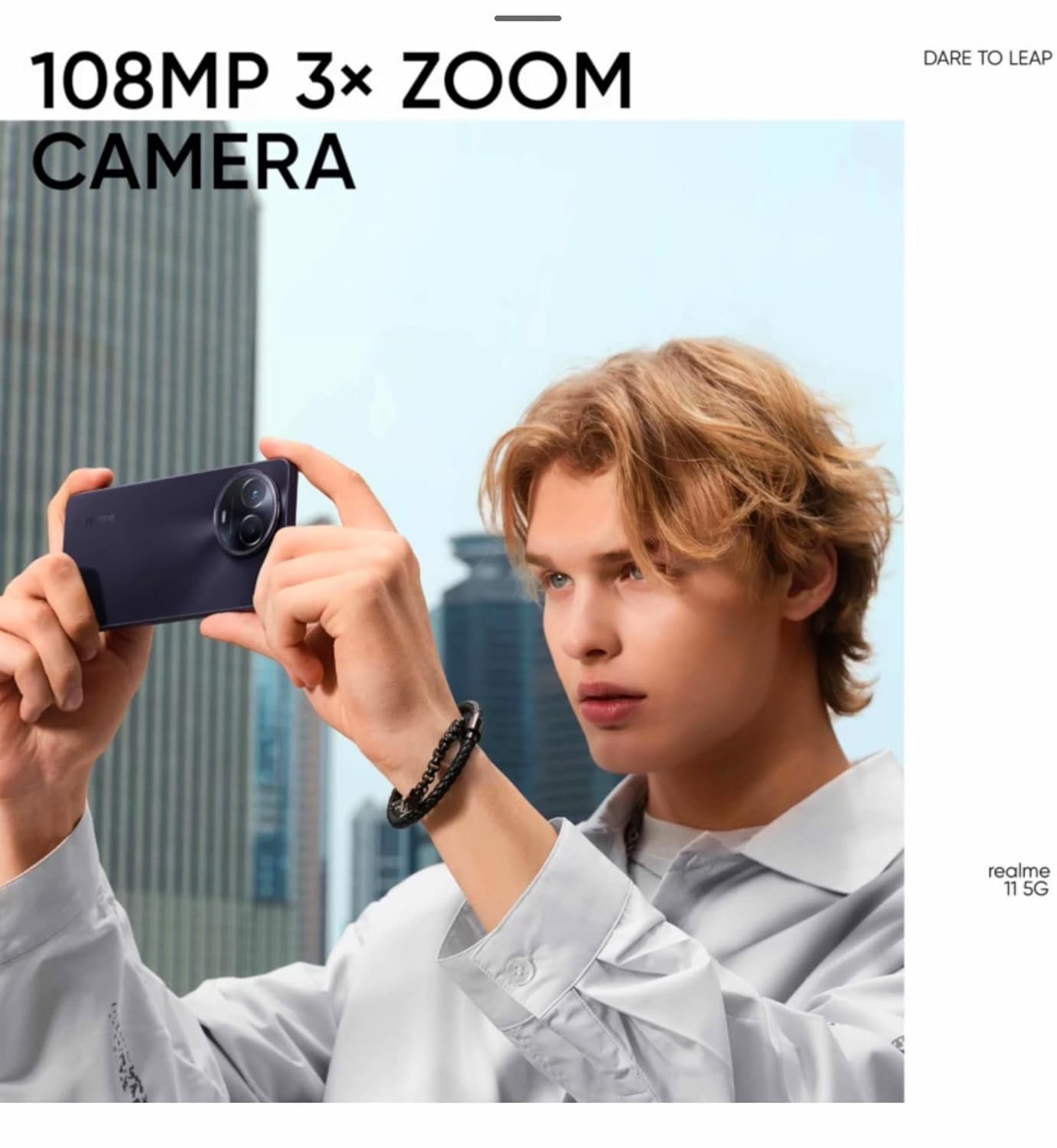 realme 11 5G (Glory Black, 8 GB RAM, 256 GB Storage)
